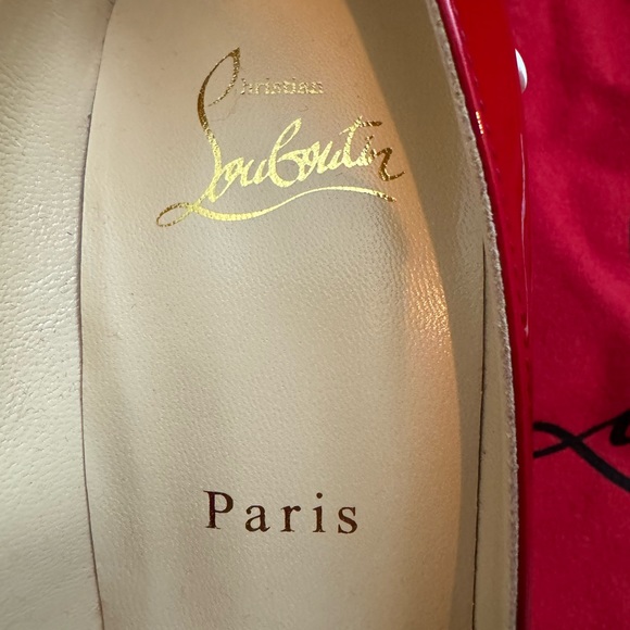 Christian Louboutin Kate 100 Pumps EU 37 US 7 Black Red Degrade High Heels - Picture 4 of 10